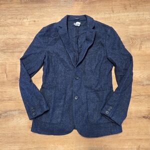 Crewcuts Thompson Navy Blue Two-Button Sport Coat Wool Blend Size 14